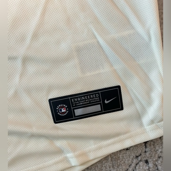 Nike Authentic San Francisco Giants Cream MLB Baseball Jersey Men's Sz: L - Picture 4 of 5